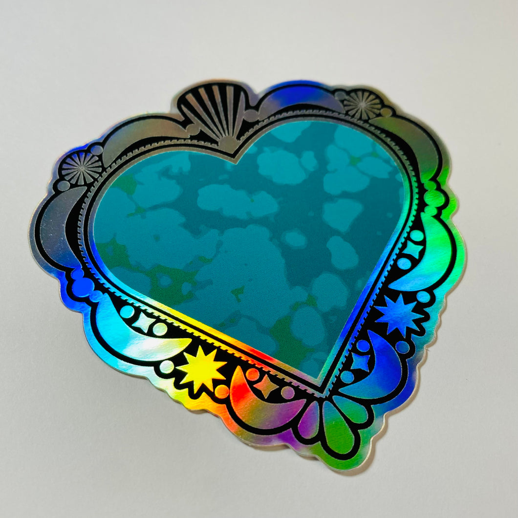 Turquoise Sweet Heart sticker