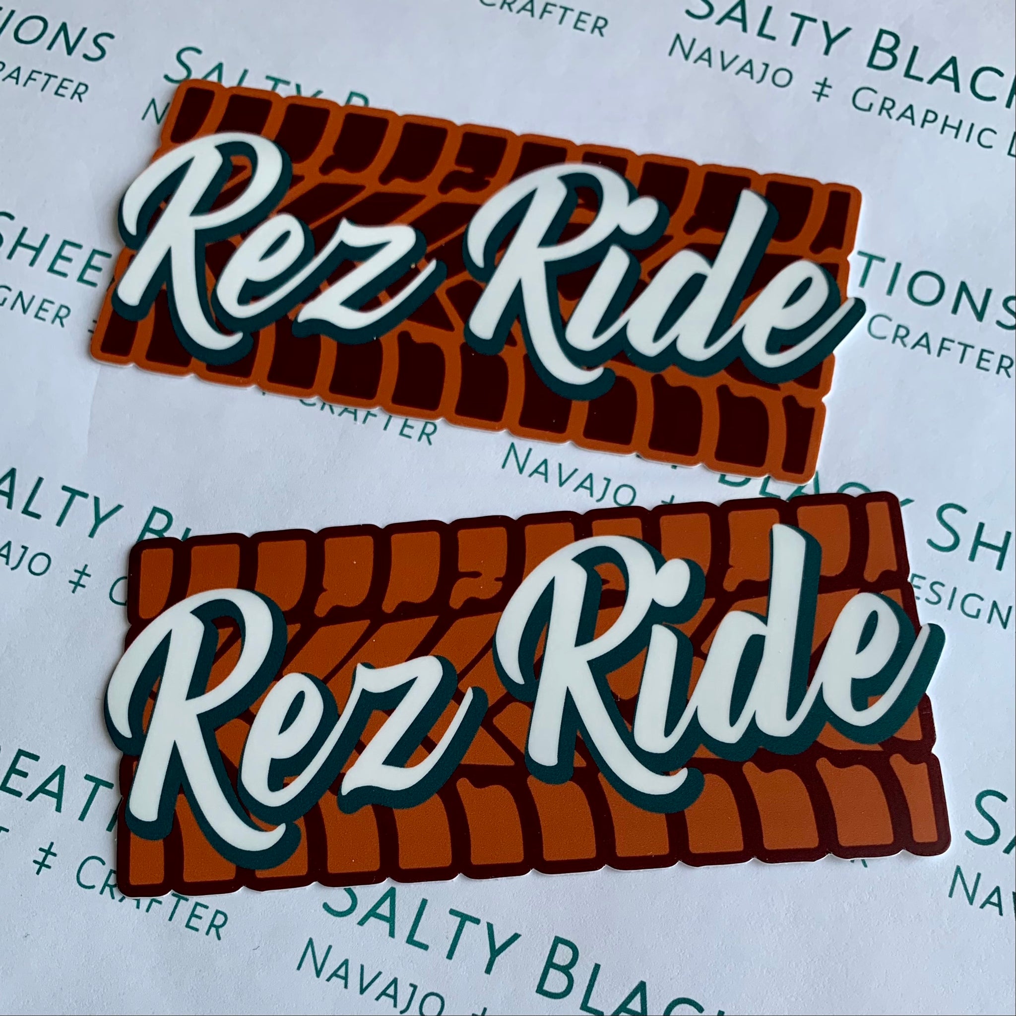 Rez Ride Bumper stickers – SaltyBlackSheepCreations
