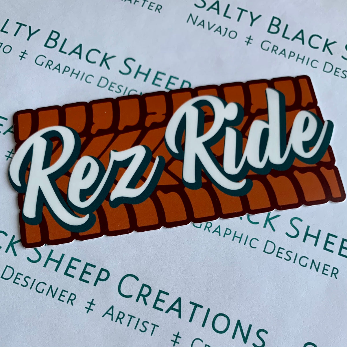 Rez Ride Bumper stickers – SaltyBlackSheepCreations