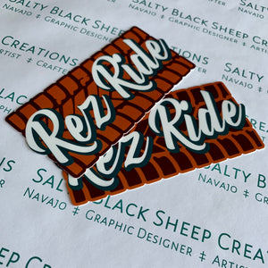 Rez Ride Bumper stickers