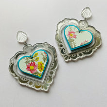Load image into Gallery viewer, Floral Turquoise Sweet Hearts

